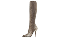 SAINT LAURENT Talia Talia Knee-High Boots 11cm Women's Umber