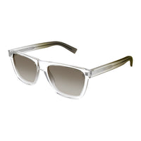SAINT LAURENT Plastic Rectangular Sunglasses Unisex Transparent