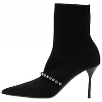MIU MIU Ankle Boots 8.5cm Women's Black