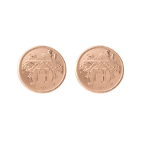 HERMES Stud Earrings Unisex