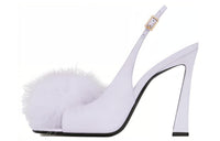 SAINT LAURENT Mae One Strap Sandals 11cm Women's Light Purple