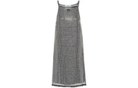 PRADA Embroidered Rhinestone Mesh Dress