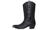CELINE Western Knee-high Boots Men's Black