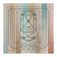 HERMES Mulberry Silk Silk Scarves Women's Beige