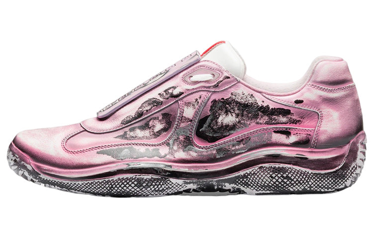 Cass x PRADA D3cay Cushioning Anti-Slip And Wear-Resistant Low-Top Casual Shoes Unisex Light Pink