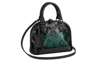 LOUIS VUITTON Leather One Shoulder Handbags Small Size Women's Black