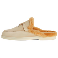 Loro Piana Summer Charms Walk Wrap-toe Slippers Women's Beige