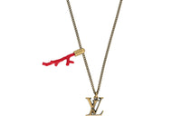 LOUIS VUITTON Metal Enamel Necklaces Unisex