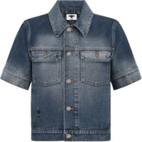DIOR SS24 Denim Jacket Women's Blue