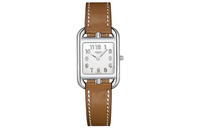 HERMES Cape Cod Collection Wrist Watch Quartz Movement Leather Watch Bands White Dial Women's Watch W040232WW00
