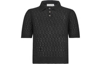 DIOR Macrocannage Polo Shirt POIO Shirt Women's Black