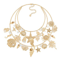DIOR Resin, Metal Necklaces Women's Gold