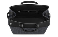 LOUIS VUITTON Greenwich Cow Leather Handbag Handbag Large Size Unisex Black