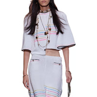 CHANEL 24 Spring And Summer Knitwear Women's White