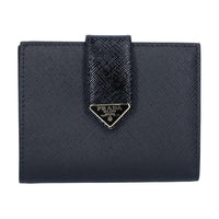 PRADA Leather Wallet Women's Black