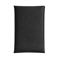 HERMES Calvi Chandra Goatskin Card Holder Women's 89 Noir Black