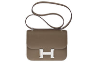 HERMES Constance Epsom Leather Crossbody Bag, Shoulder Bag Regular Women's 18 Etoupe Elephant Gray