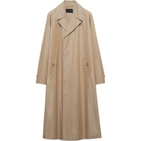 PRADA Triangle-logo Cotton Trench Coat