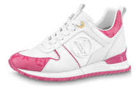 LOUIS VUITTON Run Away Sneakers 'White Side Logo With Pink Monogram' Women's
