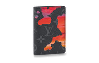 LOUIS VUITTON Pocket Organizer Sunrise Monogram Eclipse Black/Grey/Red Multi