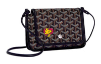 GOYARD Plumet Canvas With Leather Envelope Bag Handheld Shoulder Bag Crossbody Bag Small Size Unisex Black/Red