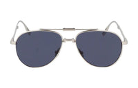 DIOR Metal Irregular Shape Sunglasses Men's Silver