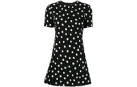 SAINT LAURENT Short-Sleeved Dresses Women's Black