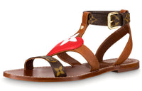 LOUIS VUITTON Playful Strap Sandals Women's Brown