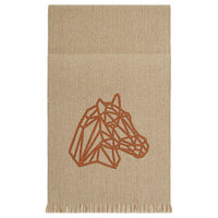 HERMES Cashmere Knit Scarves Men's Beige