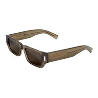 SAINT LAURENT Acetate Rectangular Sunglasses Men's Taupe