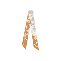 HERMES Silk Silk Scarves Women's Yellow