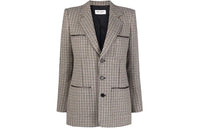 SAINT LAURENT Business Suits Coats Women's Brown