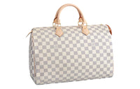 LOUIS VUITTON Speedy Canvas Pillow Bag Handbag 35 Women's White