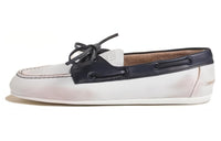 MIU MIU Boat Shoes Women's White Blue