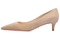 PRADA Slim Heel Medium Heel Shoes Women's Beige