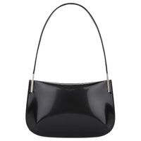 SAINT LAURENT Patent Leather One Shoulder Handbags Women's Black