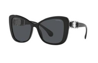 CHANEL Butterfly Sunglasses Women's Black