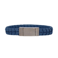 PRADA Leather Bracelets Men's Blue