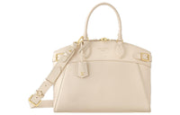 LOUIS VUITTON Cow Leather Shoulder Bag Crossbody Bag Handbag Regular Women's White