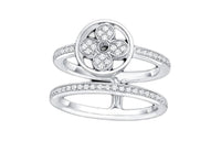 LOUIS VUITTON White Gold Diamond Rings Women's Silver