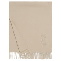 Loro Piana Cashmere Knit Scarves Women's Beige Yellow