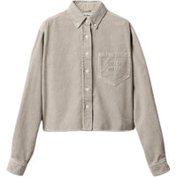 MIU MIU FW24 Shirt Women's Granite Gray