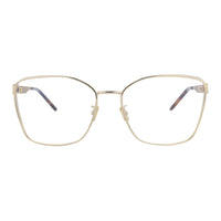 SAINT LAURENT Metal Butterfly Eyeglass Frames Women's Gold