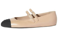 CHANEL Flat Mary Jane Shoes 0.5cm Women's