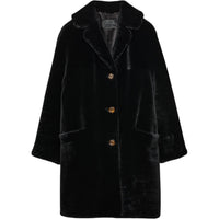 PRADA Velvet feel Coat Women's Black