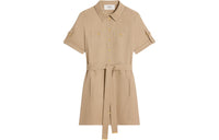 CELINE Trapeze Button Up Mini Dress