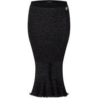 LOUIS VUITTON Flared Hem Ribbed Knit Skirt