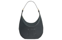 CELINE Soft Calfskin Handbag, Shoulder Bag Women's Slate Gray