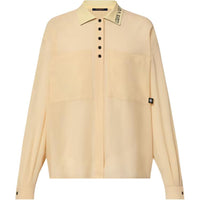 LOUIS VUITTON 1AFSCV Ribbed Collar Blouse