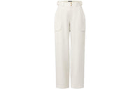 LOUIS VUITTON Technical Jersey Cargo Pants Suit Trouser Women's Ecru